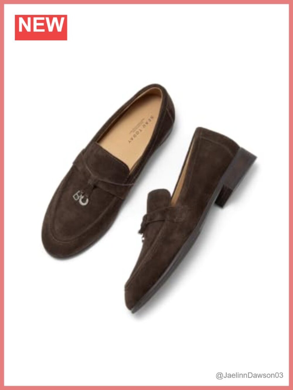 Suede Penny Loafers Women Slip On Flat Shoes Comfortable Business Casual